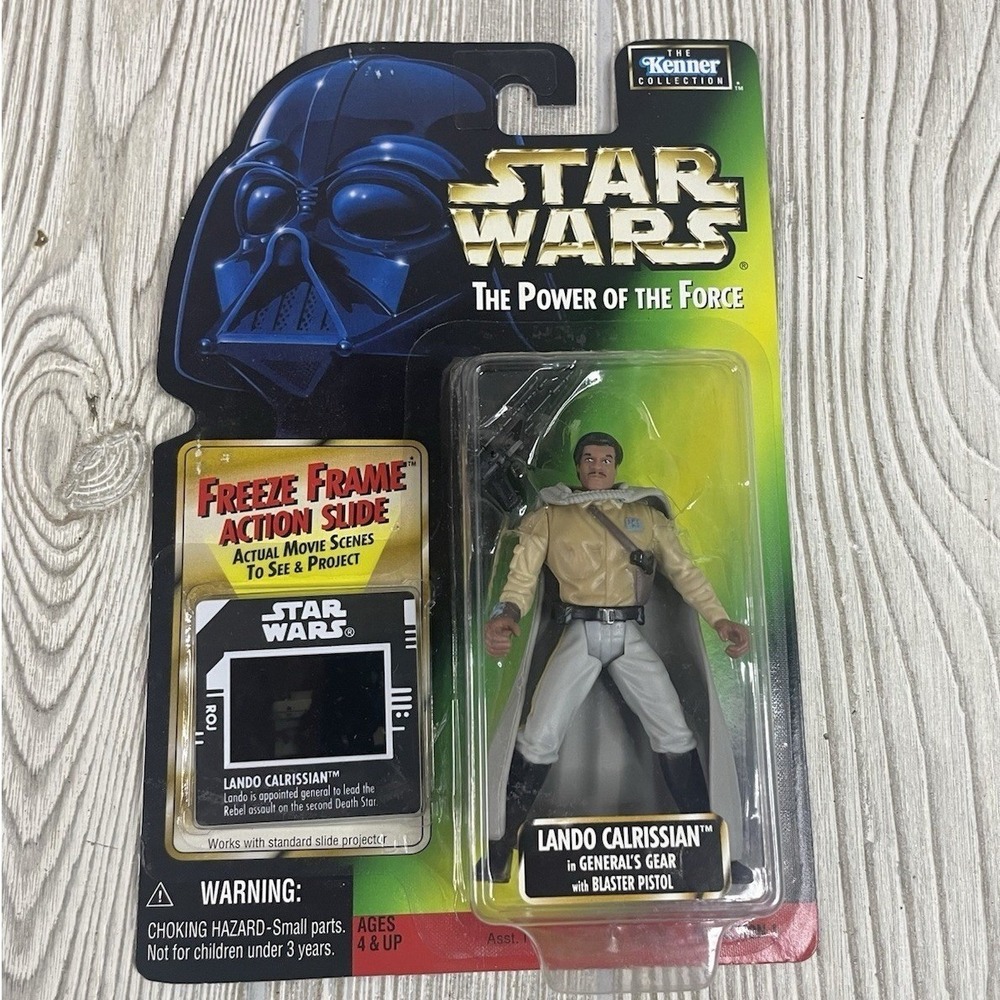 Star Wars POTF Lando Calrissian General Gear Freeze Frame Kenner 1997 Figure